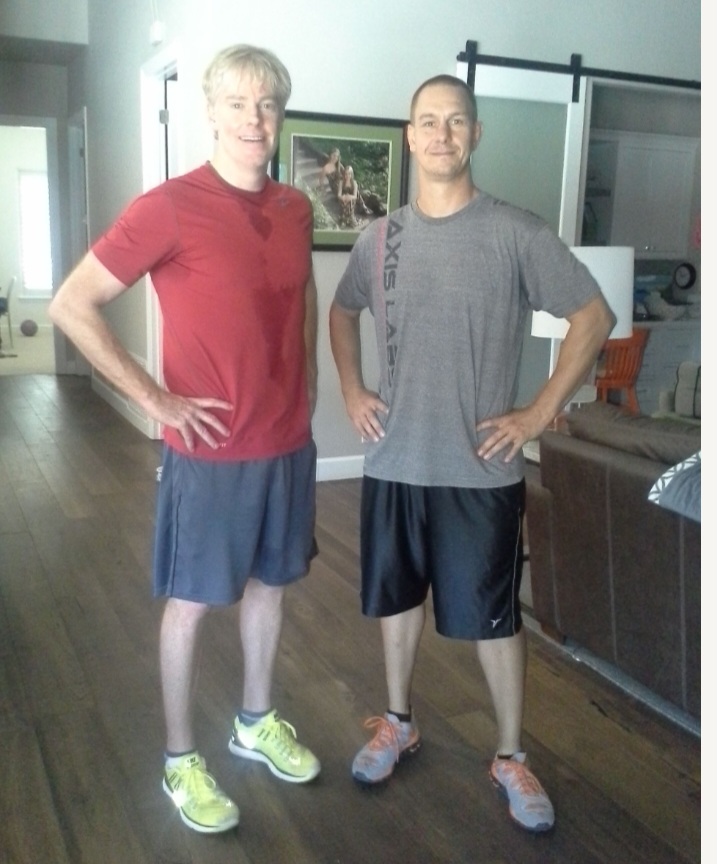 Tyson Dale with a personal training client